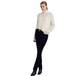 LAUREN JEANS CO. RALPH LAUREN
Black Stretch Velvet Slim Pants Size 4